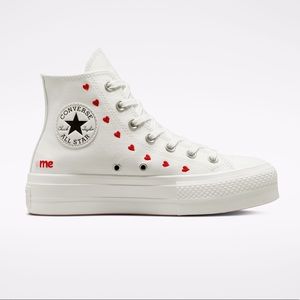Embroidered Hearts Converse